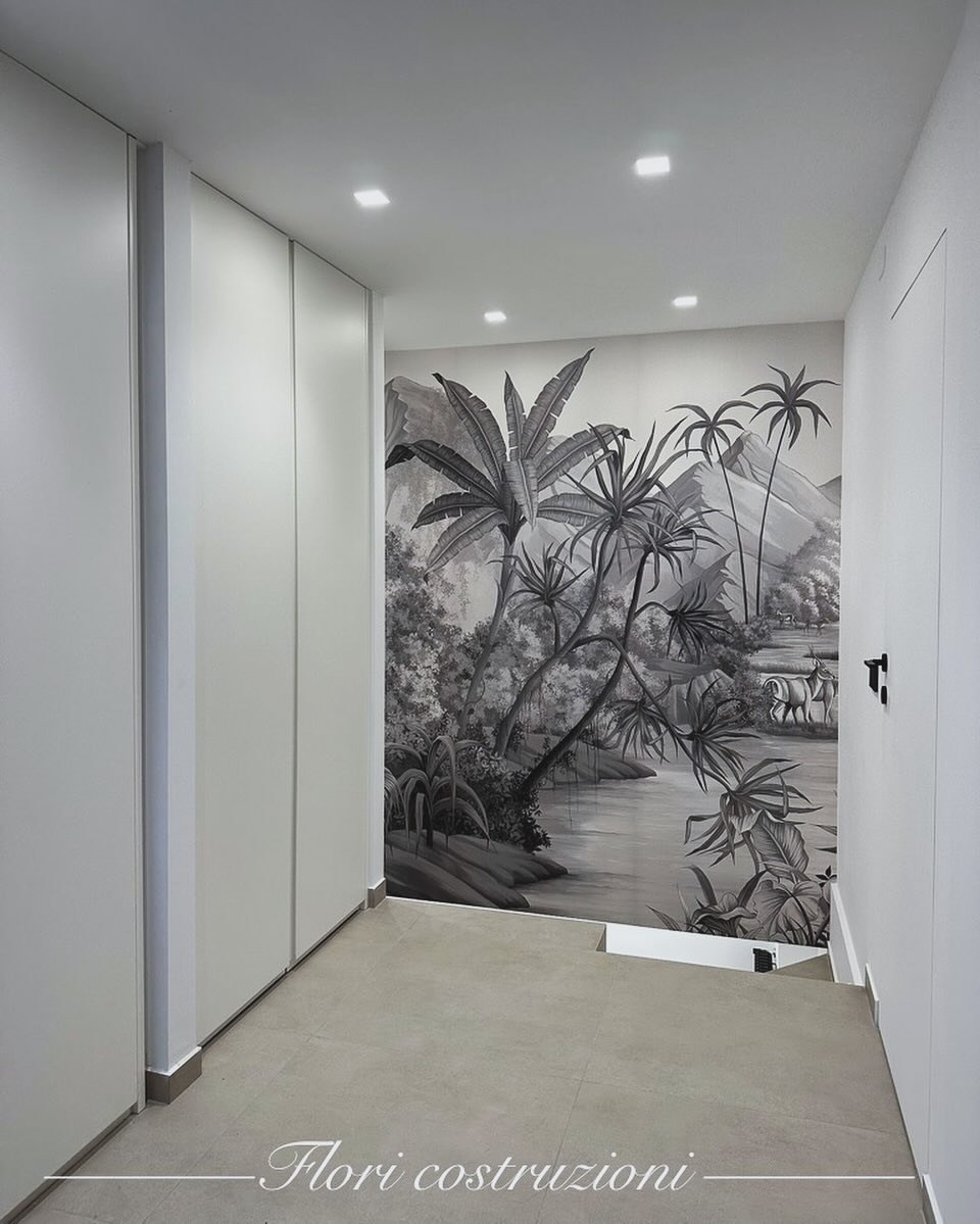 Applicazione Carta da Parati Decorativa - Prima